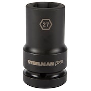 Steelman 1" Drive x 27mm 6-Point Deep Impact Socket 79289